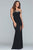 Faviana - S10200 Beaded Tulle Neckline Strapless Jersey Dress Evening Dresses