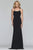 Faviana - S10205 Scoop Neck Lace-Up Back Jersey Dress Evening Dresses 00 / Black