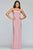 Faviana - S10205 Scoop Neck Lace-Up Back Jersey Dress Evening Dresses