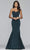 Faviana - S10213 Strapless Stretch Faille Satin Mermaid Dress Special Occasion Dress 00 / Evergreen