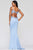 Faviana - S10226 Beaded Deep V-neck Neoprene Trumpet Dress Evening Dresses