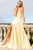 Faviana - S10232E Deep Sweetheart Chiffon A-line Dress Special Occasion Dress 18E / Buttercream