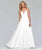 Faviana - S10232E Deep Sweetheart Chiffon A-line Dress Special Occasion Dress 18E / Ivory