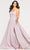 Faviana - S10233 String Back Empire Waist A-Line Chiffon Dress Prom Dresses 00 / Mauve