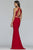 Faviana - S10272 Beaded Applique Two-Piece Sheath Gown Prom Dresses