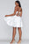 Faviana - S10362 Charmeuse Satin V Neck Lace up Back Cocktail Dress Cocktail Dresses