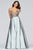 Faviana - S10401 Applique Deep V-neck Charmeuse A-line Dress Prom Dresses