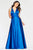 Faviana - S10440 Plunging Halter A-Line Gown with Slit Prom Dresses