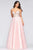 Faviana - S10445 Strapless Fit-and-Flare Long Dress Prom Dresses 00 / Soft Pink