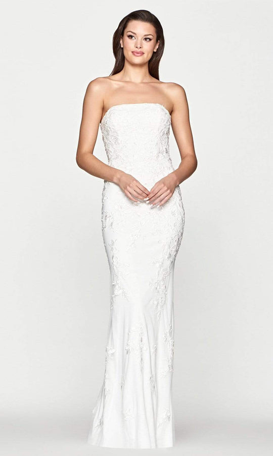 Faviana - S10507 Strapless Sheath Evening Dress