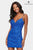 Faviana - S10626 V-Neck Sheath Cocktail Dress Special Occasion Dress 00 / Royal
