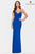 Faviana - S10644 Sleeveless Ruched Trumpet Gown Prom Dresses 00 / Royal