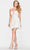 Faviana S10709 - Floral Lace A-Line Cocktail Dress Special Occasion Dress 00 / Ivory