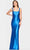 Faviana S10809 - Scoop Neck Satin Evening Gown Evening Dresses