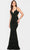 Faviana S10817 - V-Neck Cutout Sequin Evening Gown Evening Dresses 00 / Hunter Green