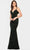Faviana S10817 - V-Neck Cutout Sequin Evening Gown Evening Dresses