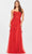 Faviana S10823 - Laced Scoop Evening Dress Evening Dresses 00 / Red