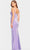 Faviana S10847 - Pleated V-Neck Evening Dress Evening Dresses
