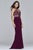 Faviana - Two Piece Lace High Halter Evening Dress 7967 - 1 pc Black In Size 0 Available CCSALE 0 / Black