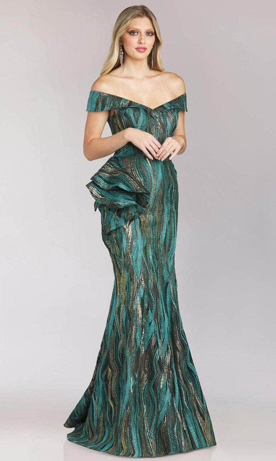 Feriani Couture 18213 - Ruffled Side Mermaid Dress