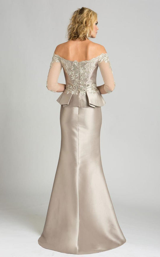 Feriani Couture - 18574 Beaded Off-Shoulder Trumpet Dress