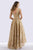 Feriani Couture - 18650 Cap Sleeve Embroidered High Low Gown Special Occasion Dress