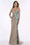 Feriani Couture - 18901 Sequined Deep Off-Shoulder Trumpet Dress In Silver
