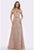 Feriani Couture - 18906 Embellished Plunging Off-Shoulder A-line Dress Special Occasion Dress 4 / Rose