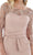 Feriani Couture - 20108 Lace Quarter Length Sleeve Fitted Dress Mother of the Bride Dresses