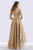 Feriani Couture - Cap Sleeve Embroidered Formal Dress 18650 - 1 pc Blush In Size 10 Available CCSALE 10 / Blush