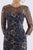 Feriani Couture - Gilt Floral Embroidered Quarter Sleeve Dress CCSALE