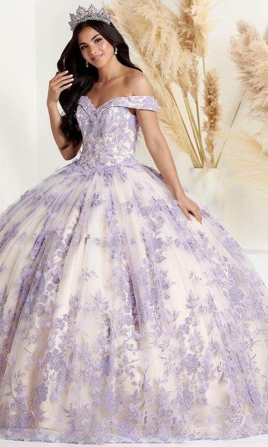 House of Wu  56445 - Florals And Appliques Ballgown