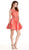 Floral Lace A-line Homecoming Dress Homecoming Dresses XXS / Coral