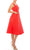 Gabby Skye - 57677MG Notched Square Neckline Jacquard Midi Dress Homecoming Dresses