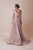 Gatti Nolli Couture - Floral Applique Asymmetric Dress OP-4953 - 1 pc Pink In Size 14 Available CCSALE 14 / Pink