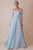 Gatti Nolli Couture - OP-4983 Applique Off-Shoulder A-line Gown Special Occasion Dress 0 / Blue