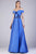 Gatti Nolli Couture - OP-5179 Off Shoulder Floral Applique A-Line Gown Prom Dresses 0 / Royal