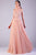 Gatti Nolli Couture - OP-5202 Ruffled High Halter Lace Gown Prom Dresses 0 / Salmon