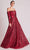 Gatti Nolli Couture - OP5695 Long Sleeve A-Line Evening Gown Evening Dresses 0 / Wine