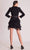 Gatti Nolli Couture - OP5712 Tuxedo-Cut Lace Trimmed Short Dress Cocktail Dresses