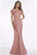Gia Franco - 12005 Tiered Off-Shoulder Lace Appliqued Dress Special Occasion Dress 10 / Rose
