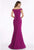Gia Franco - 12012 Pleated Off-Shoulder Trumpet Dress With Train Special Occasion Dress