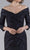 Gia Franco - 12053 Quarter Sleeve Drape-Ornate Dress Cocktail Dresses