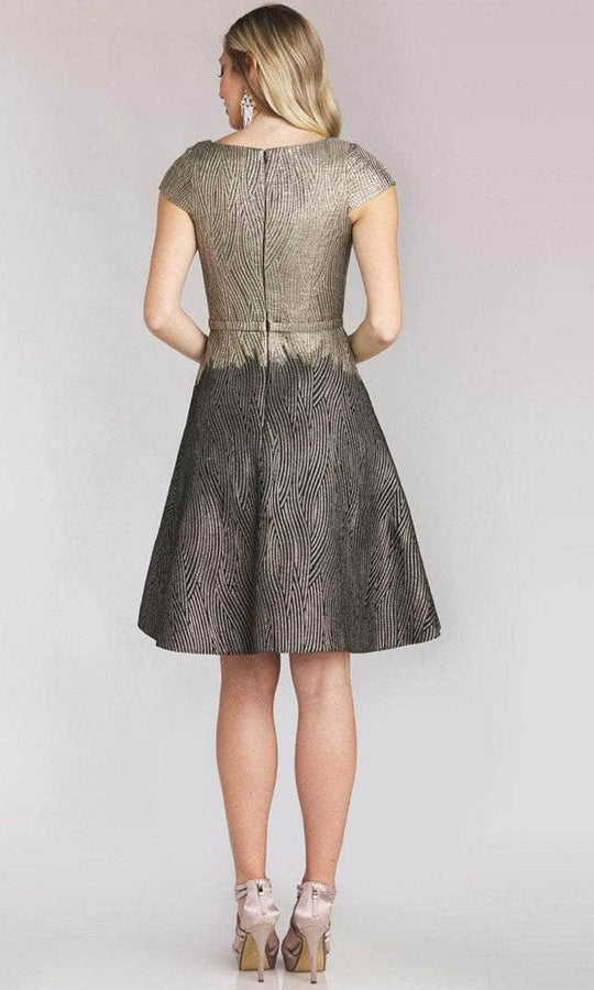 Gia Franco 12151 - Patterned A-Line Cocktail Dress