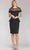 Gia Franco 12156 - Illusion Jewel Peplum Cocktail Dress Cocktail Dresses 6 / Black