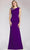 Gia Franco 12164 - Peplum Illusion Bateau Evening Gown Evening Dresses 6 / Plum
