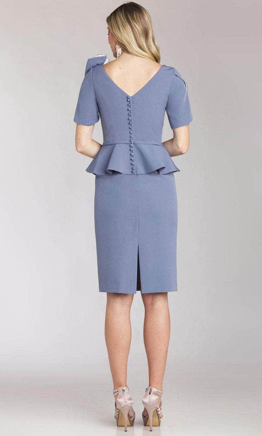 Gia Franco 12203 - Short Sleeve Sheath Formal Dress