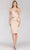 Gia Franco 12217 - Off Shoulder Peplum Formal Dress Holiday Dresses 6 / Blush