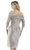 Gia Franco - 12974 Quarter Sleeve Metallic Floral Off Shoulder Dress Cocktail Dresses