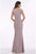 Gia Franco - Embellished Bateau Trumpet Gown With Slit 12921 - 5 pcs Mauve in Sizes 12, 14 and 16 Available CCSALE
